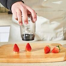Strawberry Slicer | Egg Slicer | Salad Chopper, Quick And Convenient Manual Fruit Chopper Kitchen Tool, With Slicing And Dicing Blades, Mini Dicer Chopper, Includes 3 Accessories - Multicolor - View 10