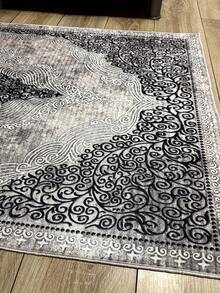 Digitally Printed Non-Slip Washable And Area Rug Suitable For Living Room, Bedroom, Outdoor, Kitchen Carpet, Modern Design | Modern, Scandinavian, Bohemian And Classic Styles | 100% Polyester - Light Grey - View 11