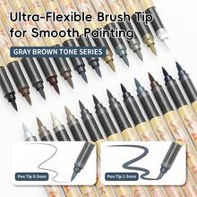 Direct Liquid Acrylic Markers, 48/24 Colors Drawing Pens, Direct Liquid Portrait Painting Pens, Suitable For Illustration, Sketching, Coloring, School And Office Supplies - Acrylic Paint Marker Set With Direct Liquid Feed - View 9