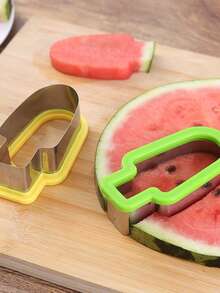 Creative And Simple Watermelon Slicer, Popsicle Mold, Watermelon Slice Model, Fruit Slicer. - Green - View 5