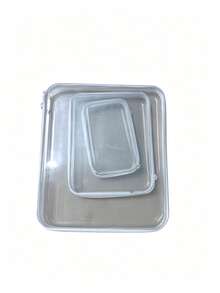 3pcs Transparent Zipper Storage Boxes With Lids - Portable Transparent Storage Boxes With Handles, Durable Travel And Electronic Product Storage, Multi-Size Storage Bags - Multicolor - View 8