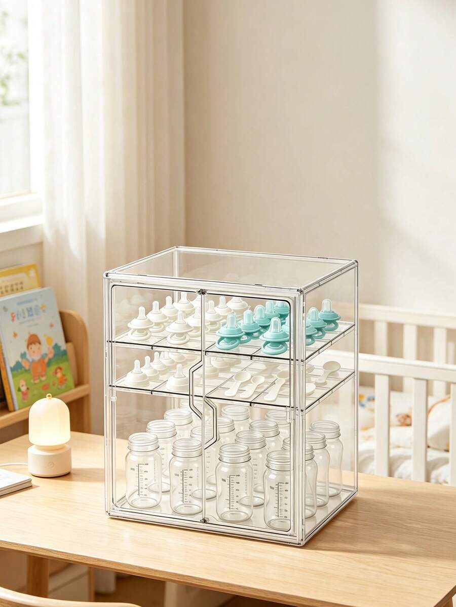 1pc Baby Bottle Organizer, 3-Tier Bottle Storage For Countertop With ...