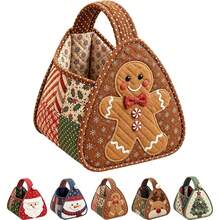Christmas Character Quilted Carry Basket,DIY Fabric Storage Basket Kit Christmas Character Quilted Carry Basket DIY Fabric Sewing Kit - Multicolor - View 7
