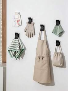 2/1pc Minimalist No-Drill Wall-Mounted Toothpaste & Facial Cleanser Storage Rack, Kitchen Glove Storage & Multi-Function Clip, Household Rubber Glove & Cleaning Cloth Rack, Space-Saving Bathroom Storage Rack, Practical Kitchen Gadget, Bathroom Accessory, Kitchen Accessory, Room Decor, Autumn Home Decor, Back To School, College Essentials - Multicolor - View 4