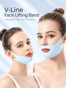 1pc Women's Facial Bandage, V-Face Lifting Mask, Graphene Breathable Mask With Pattern Print, Face Lift, Suitable For Daily Use, Back To School Season - Multicolor - View 10