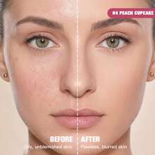 2-In-1 Pressed Face Powder & Phone Grip, Portable Matte Setting Powder With Built-In Mirror, Oil Control & Pore Blurring Compact Makeup For On-The-Go Touch Ups - Multicolor - View 6