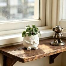 Cute Lucky Heart-Shaped Planter, Succulent & Pothos Flower Pot, Suitable For Home, Office, Cafe, Bar Desktop Art Decor, Exquisite Room Decoration, Holiday Gift - Multicolor - View 7