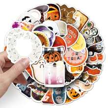 Hasbro 50pcs Halloween Instagram Style Stickers, Hot-Selling Creative Waterproof Decorative Planner Stickers - Multicolor - View 5