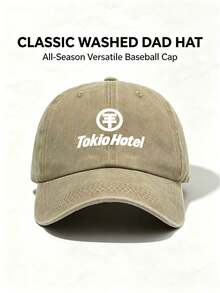 1pc Unisex Tokio Hotel Printing Baseball Cap Adjustable Design Perfect For Outdoor Activities Hiking Everyday Wear And Sun Protection-A Perfect Gift - Multicolor - View 12