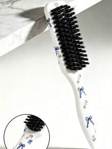1pc Unisex Beard Brush, Smooth Back Comb, Tame Frizz And Flyaways, Edge Control Comb, Volumizing Wooden Handle Comb, Detangling Comb, Hairline Control, Slip Comb, Hair Comb, Volumizing Wooden Handle Comb, Edge Control Comb, Plastic Hair Comb, Create Smooth Ponytail And Bun - Wide Tail Back Comb And Detangling Comb, Convenient For Parting, Styling, Polishing And Smoothing Hair, Create Smooth And Frizz-Free Hairstyle, Suitable For Men And Women, Recommended As Christmas Gift - Multicolor - View 6