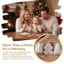 3pcs Christmas Candle Molds, Gingerbread Man & Christmas Tree Silicone Molds, Suitable For DIY Christmas Candles, Handmade Soap, Resin Decor, Plaster Ornaments, Reusable, Easy Release - Mold - View 7