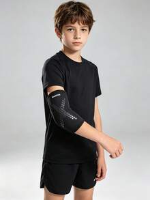 1 Set Children's Sports Protective Gear, Including Leg Guards And Elbow Pads, Professional Leg Protection, Honeycomb Pattern Elbow Pads And Leg Guards - Multicolor - View 6