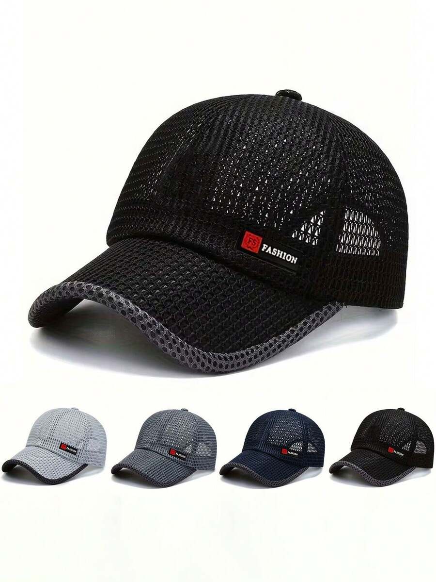1 buah Topi Baseball Jala Serbaguna untuk Semua Musim, Topi Trucker Modis Unisex, Topi Baseball Cocok untuk Pemakaian Sehari-hari dan Aktivitas Luar Ruangan - MultiWarna - View 1
