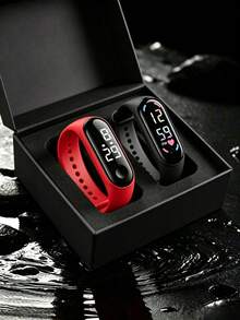 1pc Digital LED Touch Screen Women's Watch, Perfect For Daily Wear And Sports - Multicolor - View 12