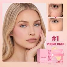2-In-1 Pressed Face Powder & Phone Grip, Portable Matte Setting Powder With Built-In Mirror, Oil Control & Pore Blurring Compact Makeup For On-The-Go Touch Ups - Multicolor - View 3