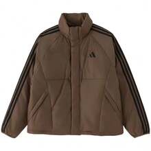 Adidas FW26 Men's Long Sleeve Stand Collar Zipper Down Jacket, Versatile Outdoor Comfort Warmth - Brown - View 6