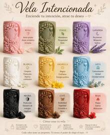 Velas intencionadas | Velas con hierbas naturales | Enciente tu intención, atrae tu deseo - Verde - Ver 1