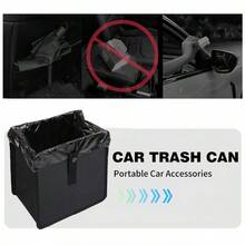 Large Capacity Foldable Car Trash Can - Waterproof Leakproof Hanging Storage Bag, Leakproof Car Garbage Bin, Portable Hanging Trash Can, Suitable For Sedans, SUVs, Trucks, Mini Perfect Gift For Car Interior - Car Trash Can - View 5