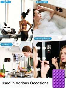 48pcs Double-Sided Suction Cup Phone Holder, 24 Suction Cups On Each Side. Detachable Phone Holder, Waterproof, 360° Rotation. Suitable For Bathroom Walls, Glass Mirrors, Dressing Tables And Other Smooth Surfaces, Not Suitable For Rough Walls. Compatible With All Phones And Mini Tablets - Multicolor - View 5