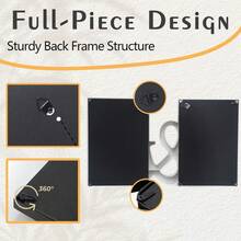1pc YOU&ME Dual Photo Frame, Suitable For Newborn Baby Souvenirs, Gift For Twin Parents, Wedding Anniversary Photos, Best Friend Photo Frame - YOU & ME - View 6