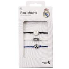 Real Madrid CF Friendship Bracelet Set (Pack Of 3) - White/Black/Blue - View 3