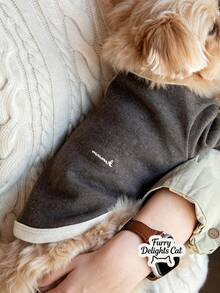 Minimalist Embroidered Pet Sleeveless Undershirt, Soft Elastic Pullover Basic Layering Top, Suitable For Puppies, Kittens, Small Dogs And Cats, Autumn/Winter Daily Indoor Pet Clothing Set, Multiple Colors Available - Multicolor - View 7