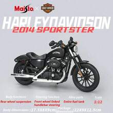 Maisto Harley Model Sepeda Motor Die-Cast Skala 1:12 – Replika Street 750 & Sport Bike S, Model Koleksi Paduan Presisi untuk Usia 14+ - MultiWarna - View 5