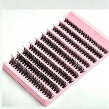 High-Capacity Lightweight Natural False Eyelashes, Shape Clover Premade Bloom Hand-Woven Fan Volume Fluffy Cashmere Lightweight Eyelash Extension Clusters, Eyelash Clusters, Individual Eyelashes, False Eyelashes, Fake Eyelashes - C - View 9