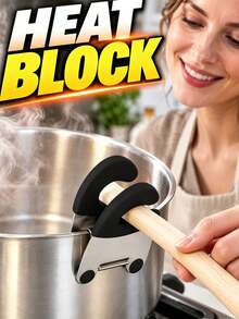 Minimalist Kitchen Utensil Holder, Sturdy Placement For Spatulas And Ladles, Heavy Duty Heat Resistant Pot Rim Clip, Suitable For Professional Chefs And Food Enthusiasts, Multi-Functional Rust-Proof Ladle Rack, Cooking Gadget, Kitchen Accessory, Kitchen Storage, Home Decor - Multicolor - View 6