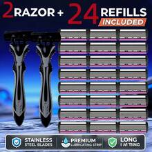 6-Layer Manual Razor Blade Beauty Tool With Trimmer, Replaceable Blades And Razor Holder,Su,Itable For Men's Hair Removal, Facial Hair Removal, Hair Clipper, Hairdressing,Personal Care And Gifts, 10 Occasions Perfect For Men's Grooming Essential Tool - Multicolor - View 17