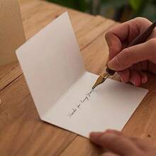 Wedding Greeting Card For Mom And Dad, Matching Kraft Paper Envelope, 300g Thick Cardstock, Minimalist Premium Thank You Message Card, Bride's Wedding Keepsake Gift For Parents, Wedding Commemorative Letter Card, Wedding Favor Keepsake, 148mm*105mm Wedding Stationery Gift Card - Multicolor - View 9