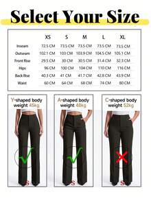 ANCHOSE Women's Elegant Navy Blue Slim Fit Tailored Dress Pants For Commuting, Summer Spring - Blue - View 4