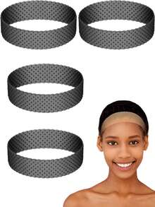 Silicone Wig Grip Band, 10/5/4/3/2/1pc Adjustable Non-Slip Wig Headband, Strong Hold, Suitable For Men And Women, Perfect For Sports Yoga, Sweat-Proof And Stable, Invisible Soft Silicone Wig Liner, Wig Accessories, Daily Use, Cosplay, Travel Essential - Multicolor - View 27