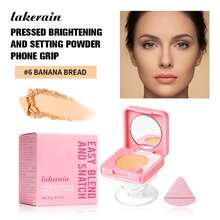 2-In-1 Pressed Face Powder & Phone Grip, Portable Matte Setting Powder With Built-In Mirror, Oil Control & Pore Blurring Compact Makeup For On-The-Go Touch Ups - Multicolor - View 13
