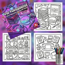 1pc Cozy Y2K Coloring Book | Cute 90s, 2000s Retro Nostalgic Aesthetic Pop Culture, Bold & Simple Coloring Pages, Perfect Gift For Birthday, Halloween, Christmas And Other Holidays - Single Piece - View 8
