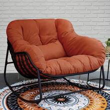 The Papasan Rocking Chair Is Suitable For Outdoor All-Weather With Cushions And Pillows. Heavy-Duty Metal Materials Are Oversized Papasan Rocking Chair. Garden Patio Lawn - 1 Unit - View 13
