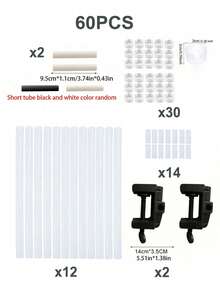 60pcs/Set 2m Diameter Multi-Function Balloon Arch Kit, Balloon Accessories Perfect For Weddings, Birthdays And Holiday Parties - Multicolor - View 8