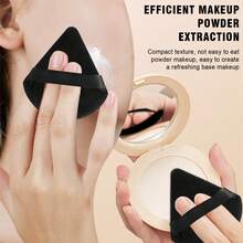 13 Pcs Total Black Makeup Accessory Set, Includes Beauty Sponges, Powder Puffs And Silicone Brush Cleaning Bowl. High Density Sponge Absorbs Less Foundation, Wet And Dry Dual Use For Natural Flawless Base Makeup - Black - View 2