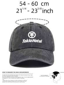 1pc Unisex Tokio Hotel Printing Baseball Cap Adjustable Design Perfect For Outdoor Activities Hiking Everyday Wear And Sun Protection-A Perfect Gift - Multicolor - View 9