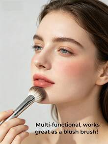 GUOXIAONIU Kuas Highlighter Kipas, Pengambilan Bedak Mudah & Pelepasan Bedak Merata, Perpaduan Sempurna, Kuas Makeup Serbaguna untuk Highlight, Contour & Blush, Membangun Kontur Wajah 3D dengan Kilauan Memukau - Emas Mawar #339 Bentuk Kipas - View 7