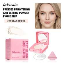 2-In-1 Pressed Face Powder & Phone Grip, Portable Matte Setting Powder With Built-In Mirror, Oil Control & Pore Blurring Compact Makeup For On-The-Go Touch Ups - Multicolor - View 16
