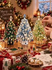 DIY Christmas Tree Jewelry Making Kit, Charms Supplies With Beads, Pendants & Craft Decor For Bracelet Making, Keychain Making Supplies - Charms - View 4