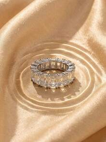 SWAROVSKI 5572686 Wave Pave Crystal Bracelet Asymmetrical Curved Open Cuff Birthday Gift For Girlfriend - Silver - View 8