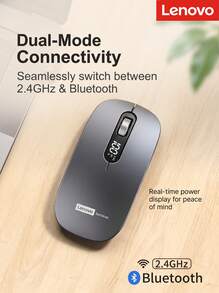 Lenovo M243 2.4G Wireless Optical Mouse, Ergonomic Design, Long Battery Life, Ideal For Home, Online Classes, Office, And Commuting - View 14