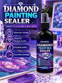 Diamond Painting Sealant Spray, Anti-Falling Clear Sealant, Suitable For Diamond Art Puzzle Crafts, Fix Loose Diamonds, Lock In Shiny Shine, Anti-Yellowing, Quick Drying, Non-Stick - A - View 4