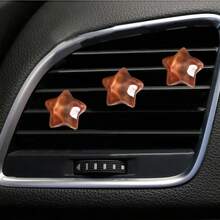 3pcs Multi-Color Star Car Air Vent Decor Clips, Fluid Sand Water Ripple Texture, Sparkling Delicate Girly Style, Securely Clips To Air Vent Without Falling Off, Personalized Car Modification Accessory - Quicksand Star Air Vent Decorative Clip - View 16