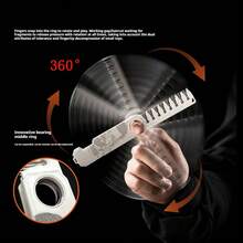 Portable Folding Hair Comb With Wide And Fine Teeth, Compact Pocket Grooming Comb For Men, Beard And Hair Styling, Travel Size, Black Or White - Multicolor - View 2