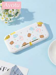 Ayotu Compatible With Switch/Switch OLED/Switch Lite Cartoon Bear & Elephant & Music Note Pattern Game Console Shell And Accessories, Package Includes Protective Case, Storage Bag, Dock Shell, Controller Protective Cover And Other Multiple Style Accessories To Choose From, Winter Romance, Christmas/Easter/Birthday/Anniversary Gift. - View 16