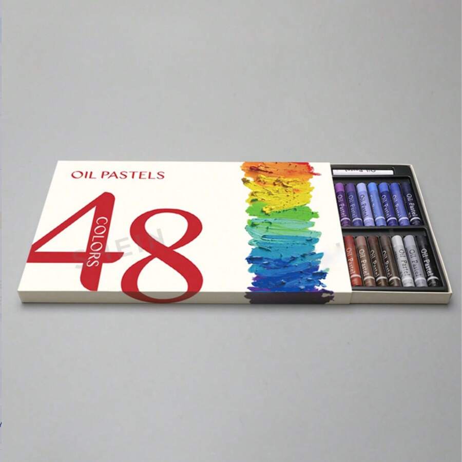 Professional Oil Paint Set, 48 Colors, Soft And Smooth Texture, Vibrant Colors, Suitable For Artists And Beginners - Single Piece - View 1
