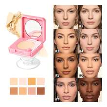2-In-1 Pressed Face Powder & Phone Grip, Portable Matte Setting Powder With Built-In Mirror, Oil Control & Pore Blurring Compact Makeup For On-The-Go Touch Ups - Multicolor - View 4